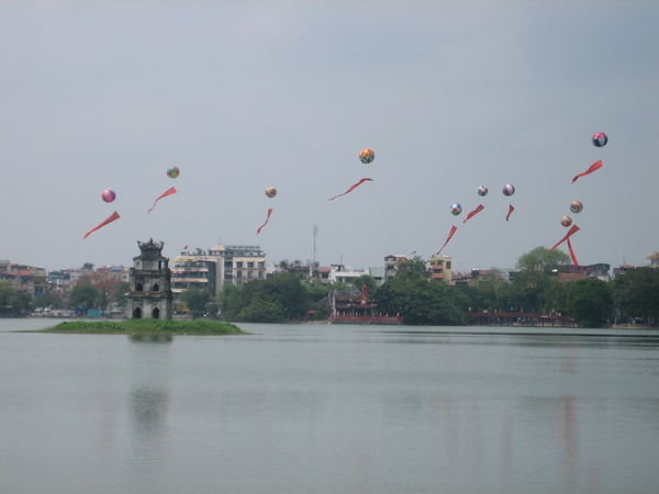 The lake in Hanoi