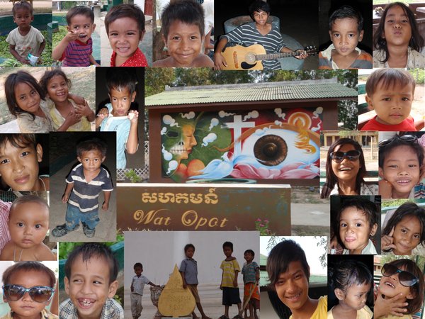 Some of the children of Wat Opot
