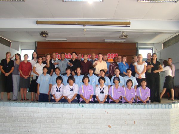 Our group with the students