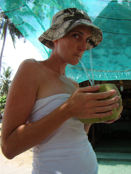 Drinking from a coconutMummified