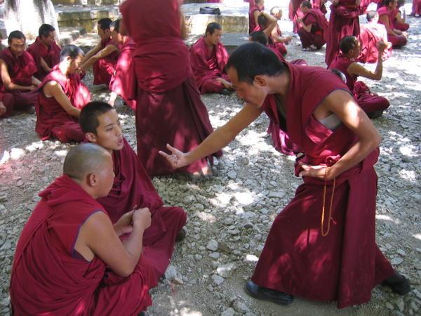 Evening debating session - Sera Monestary, Lhasa, Tibet