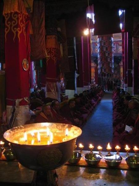 Afternoon chanting session - Deprung Monestary - Lhasa, Tibet