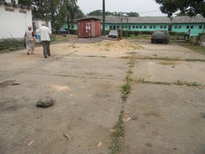 The basketball court at Kinshasa