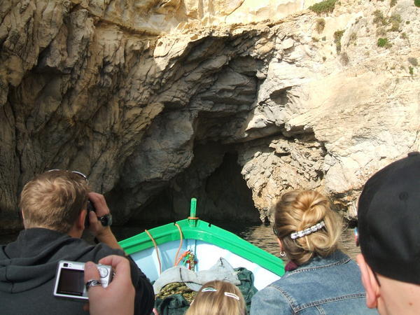 Heading into the cave