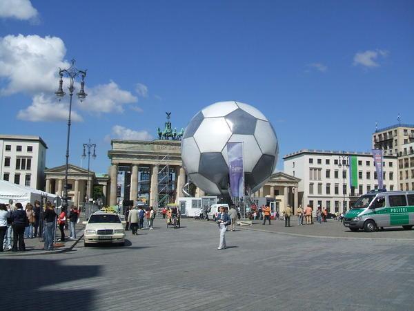 The giant soccer Ball