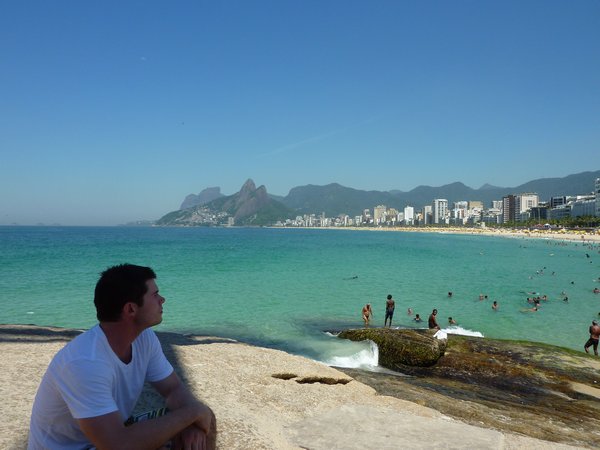 Spong, contemplating how awesome Copacabana is 