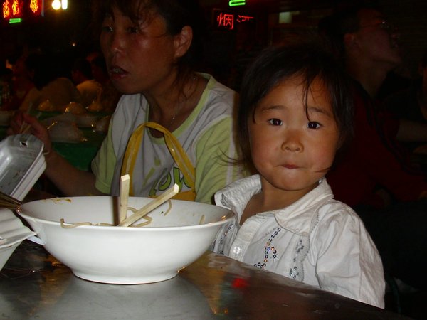 Little girl at Kaifeng night market
