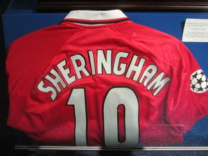 Sheringham's spare shirt from the European Cup final