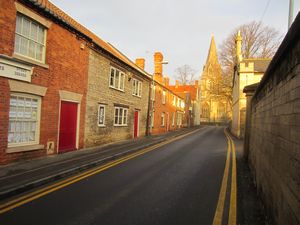 Carre Street with St Deny's Church in the Background