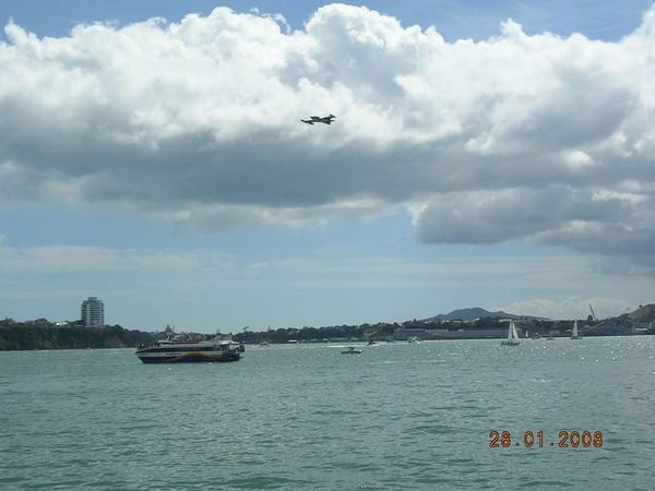 Auckland Harbour Fly-by