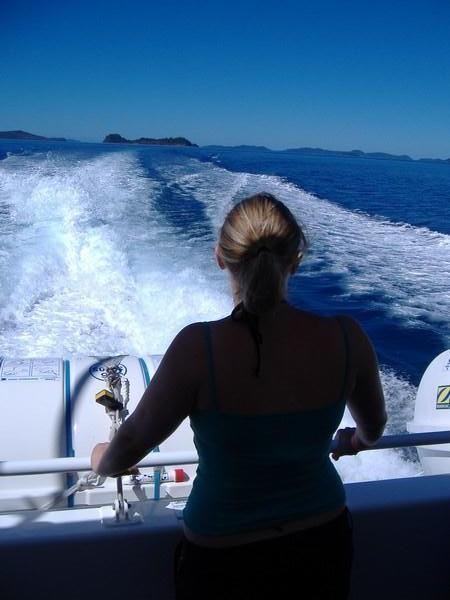 Whitsunday island tour boat