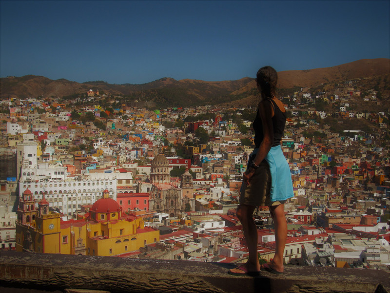 Ali poses afore the stunning sprawl that is Guanajuato