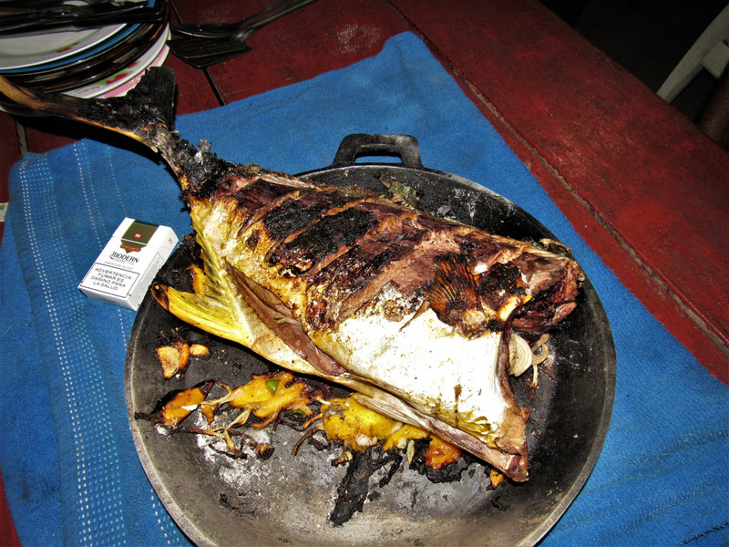 Beach barbequed fish, Salinas Grande