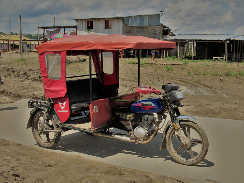 Only transport on Santa Rosa, Peru