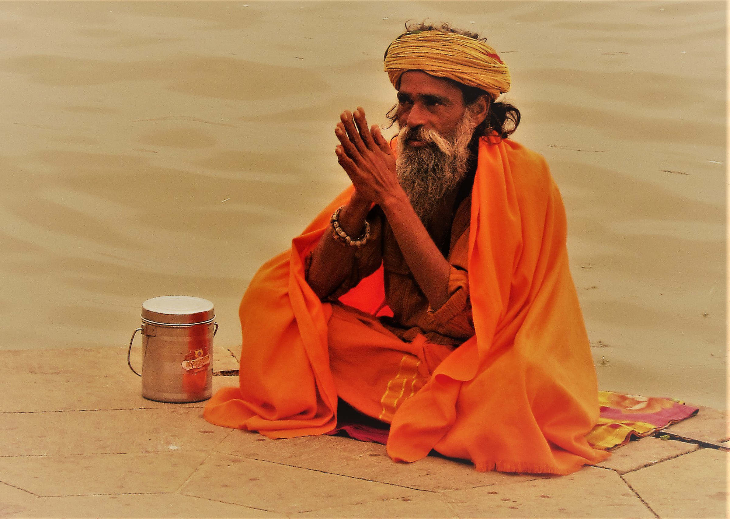 sadu-on-a-varanasi-ghat-photo