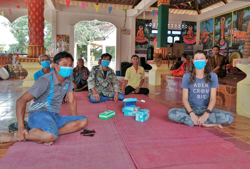 Meeting with the chief, elders and Abbot of Tad Lo