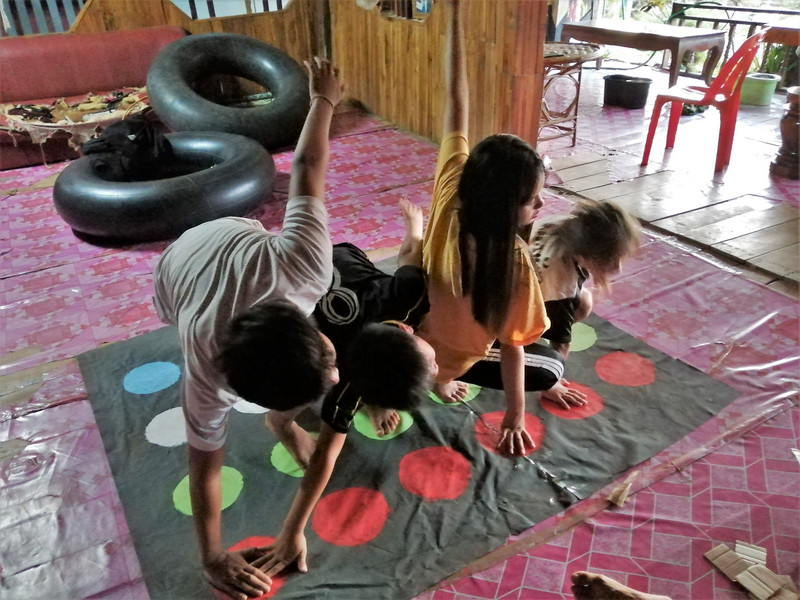Our kids learn Twister