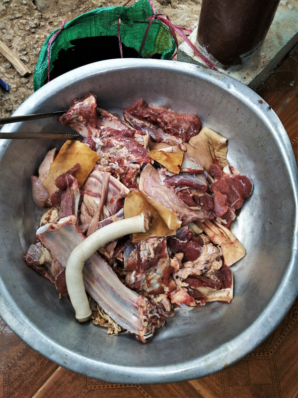 The offending calf's penis (pre-cooked).