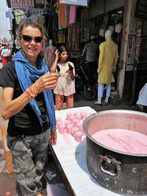Free drinks on the street. Sikh festival, Delhi
