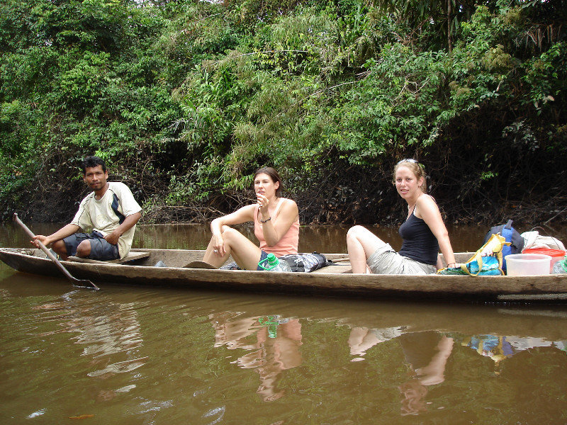Dug-out on an Amazonian tributary