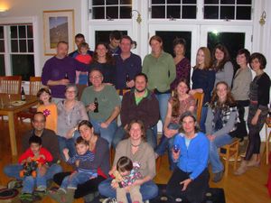 Farewell bash at Andrew's: Read group and significant others