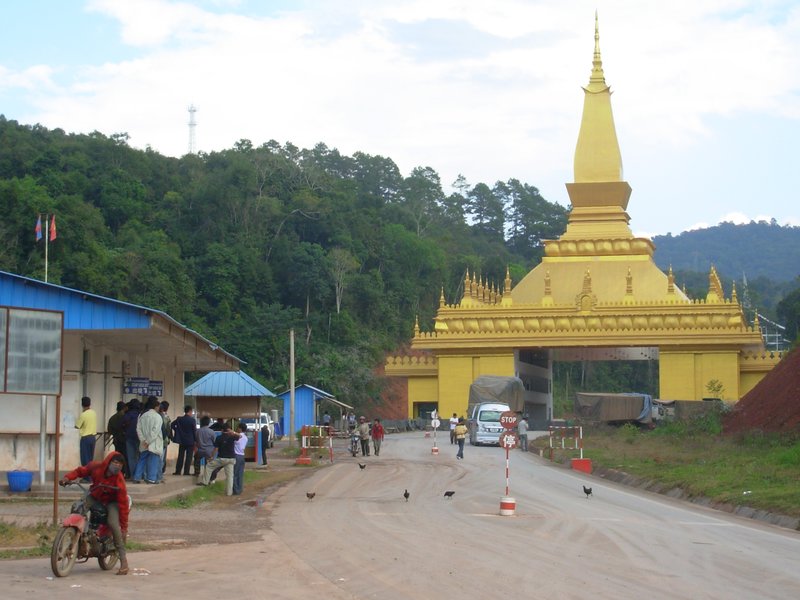 Border crossing China-Laos
