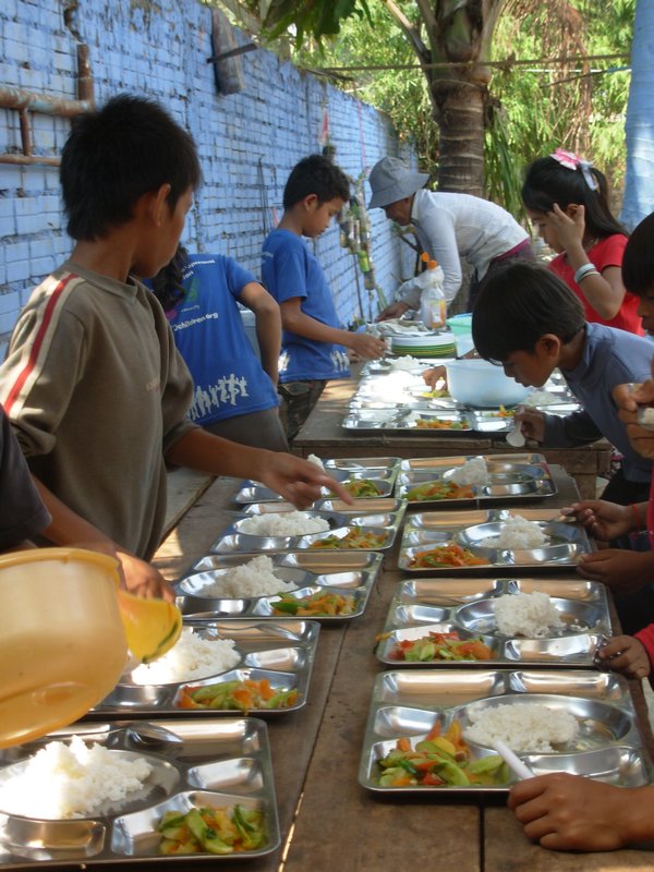 Lunchtime at orphanage