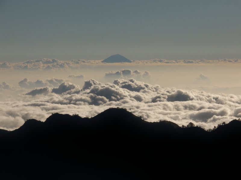 View from summit of Rinjani