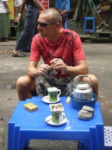 Coffee stall, Yangon