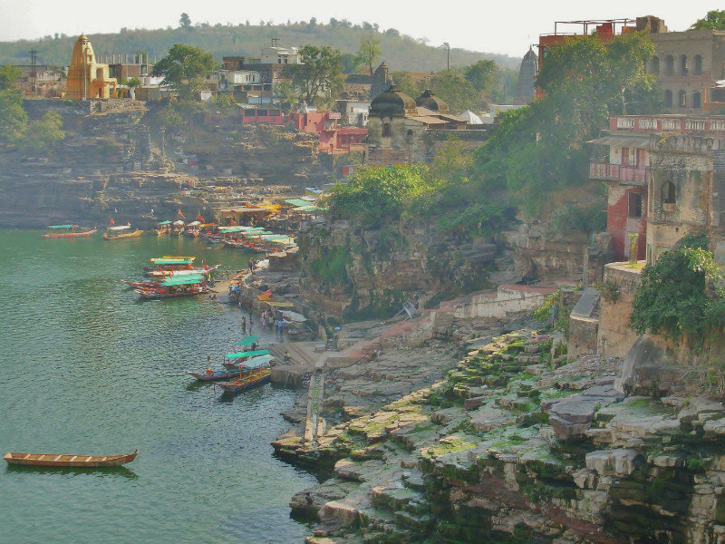 Omkareshwar viewed from the island