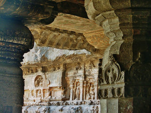 Temple detail, Ellora caves
