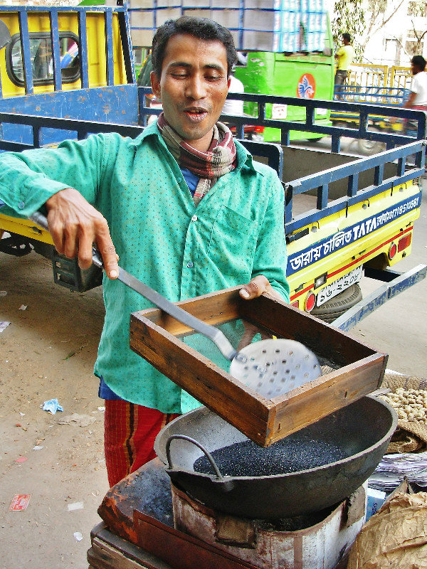 Rice crispy vendor at Port Blair on South Andaman