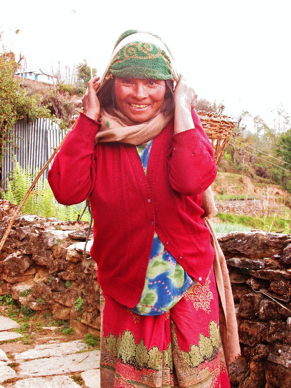 Lady carrying firewood, Ghandruk