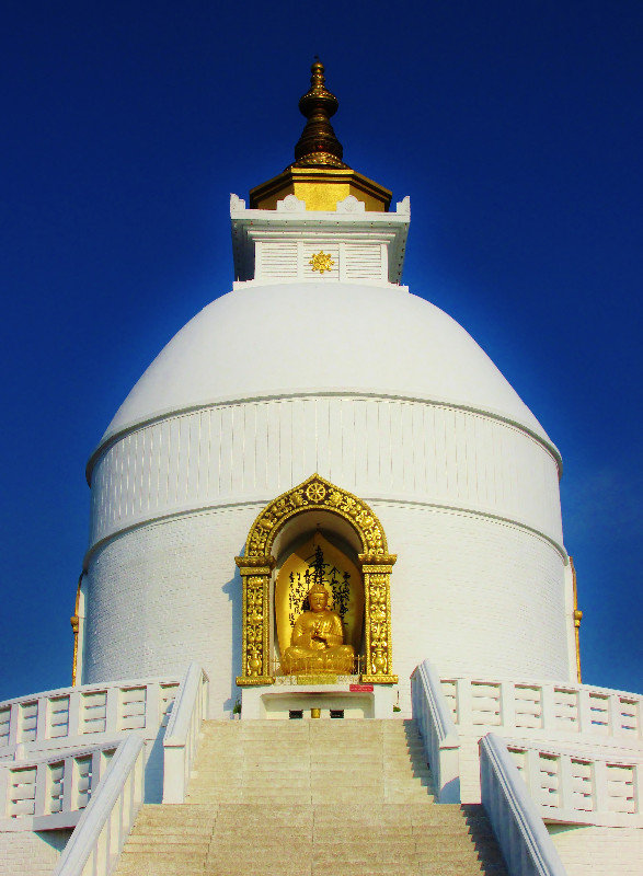 World Peace Pagoda looking down on Pokara