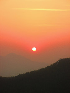 Sunrise over Bandipur