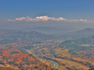 Hazy view from Bandipur