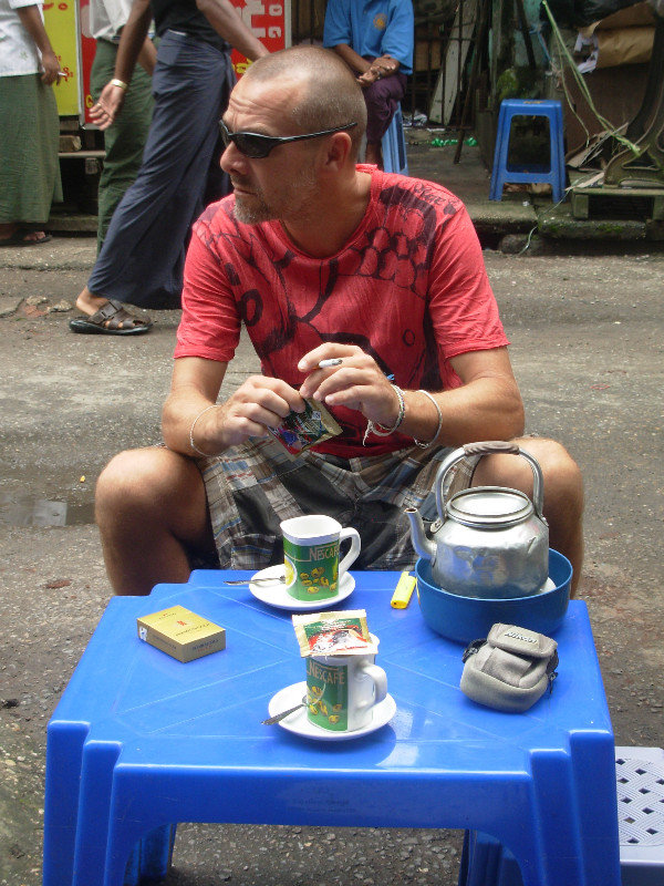 Afternoon tea, Yangon, Myanmar
