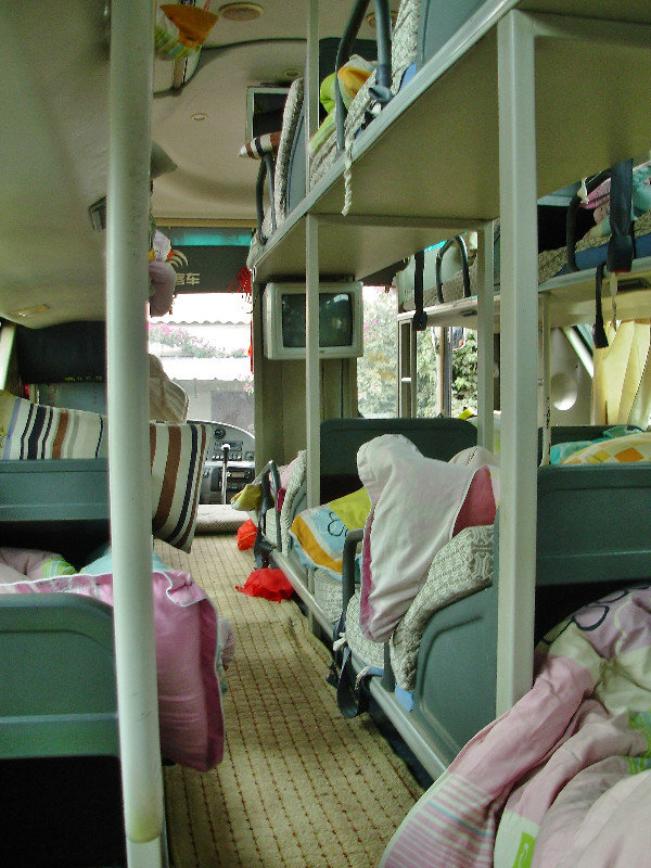 Luxurious sleeper bus, China
