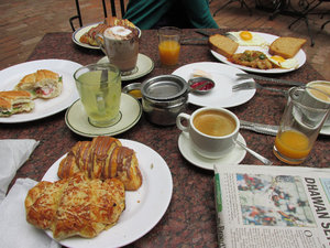 Western breakfast, Kathmandu, Nepal