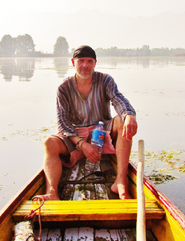 Captain Yeti on Dal Lake