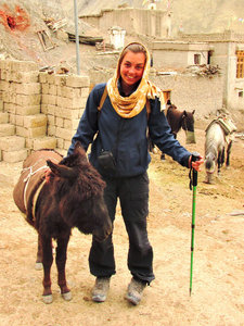 Emma and donkey, Rumbak