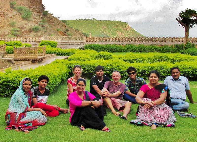 Us with the gang at Bundi fort
