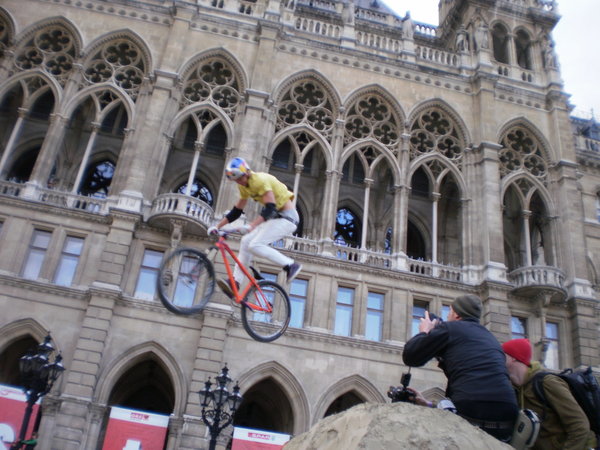 BMX stunt jumping in Wien