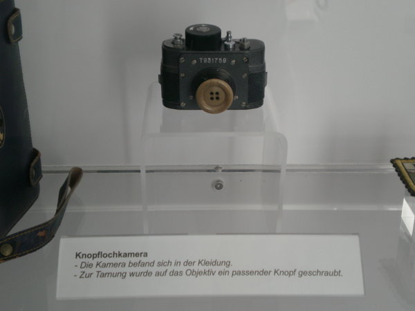 Stasi button spy camera in Berlin