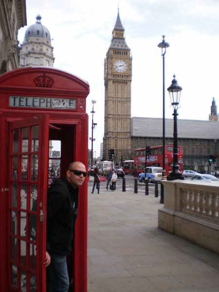 Telephone box and Big Ben