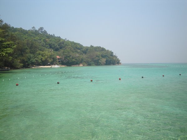 Beach off of Manukan