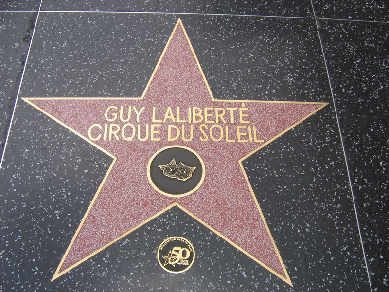 Hollywood: Étoile de Guy Laliberté