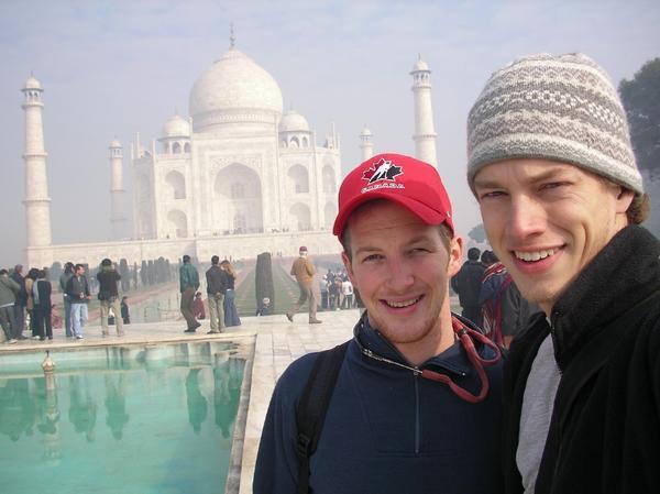 Brett and Graham at the Taj