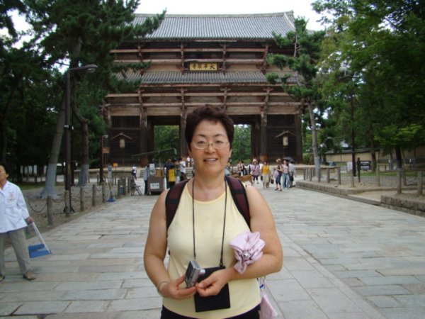 My mom and a very old temple