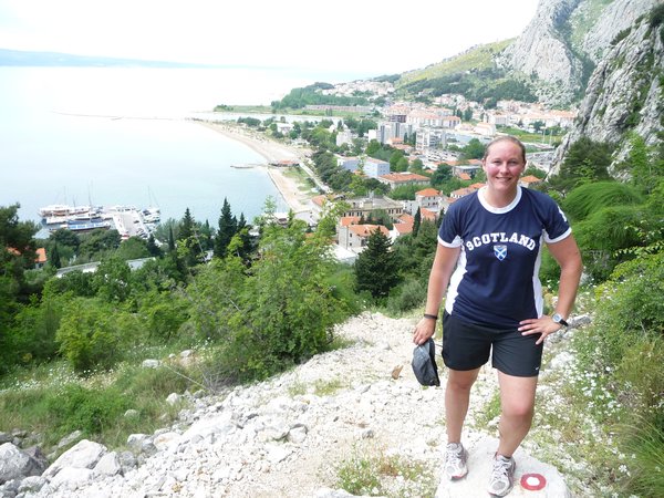 Me climbing the Pirate fort of Omis